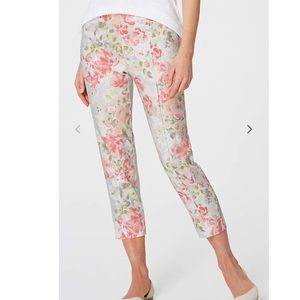 NWT J. Jill Linen-Stretch Floral Crops